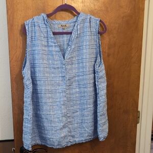 Flax Tank with small front pleats